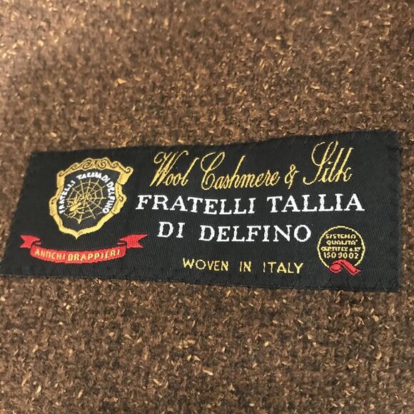 Bäumler Blazer Mens 44L Brown Tweed Wool Cashmere Silk Tallia Di Delfino Italy - Picture 9 of 14